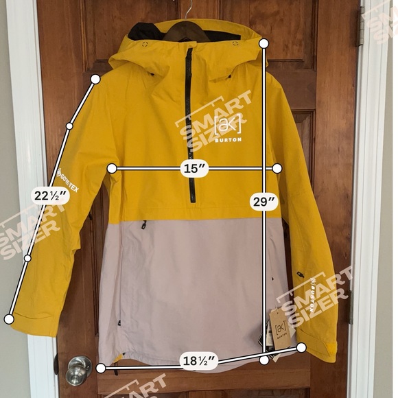 Burton Women's [ak] Kimmy Gore 2L Jacket - Goldenrod/Shadow Pink - Picture 11 of 12